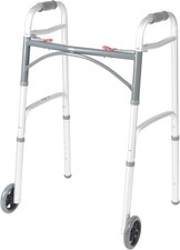 Rolling Walker, Folding Walker with Wheels for Seniors  Adults, Up To 350 Pound