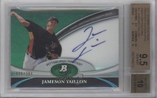 2011 Bowman Platinum Prospect Green Refractor Jameson Taillon BGS 9.5 Auto 3k6
