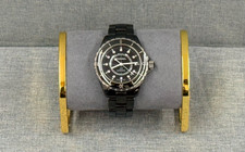 CHANEL J12 Diamond Watch Black Ceramic Woman's 12 Diamonds! 38MM