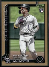 Adael Amador 2025 Topps Update Gold #US94 SN Colorado Rockies