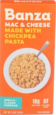 Banza Mac&Chs Chkpea Shell Chdr 5.5 OZ Pack Of 6