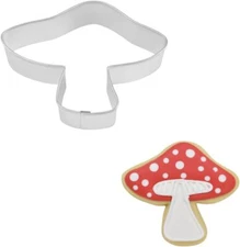 R&M Mushroom 3.75" Stainless Steel Cookie Cutter Silver 