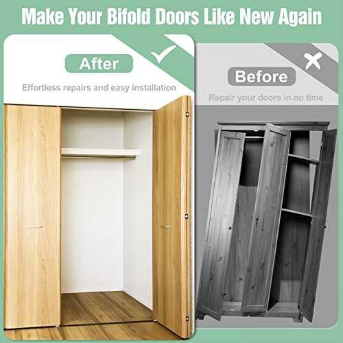 Bifold Door Hardware Repair Kit 2 Pack Bifold Sliding Closet Door Hardware Kit F - Picture 4 of 8