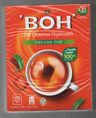 BOH Plantation Cameron Highlands Tea Malaysia Famous 100 Teebeutel