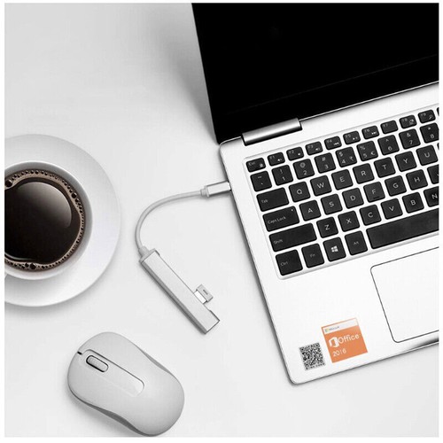 Type-C To USB 3.0 USB HUB Adapter 4 Ports Cable Device USB-C Portable Trip Kit - Picture 10 of 11
