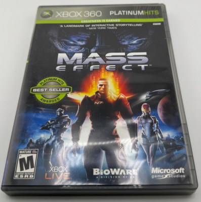 Mass Effect video game for Microsoft XBOX 360 used, case, disc, manual