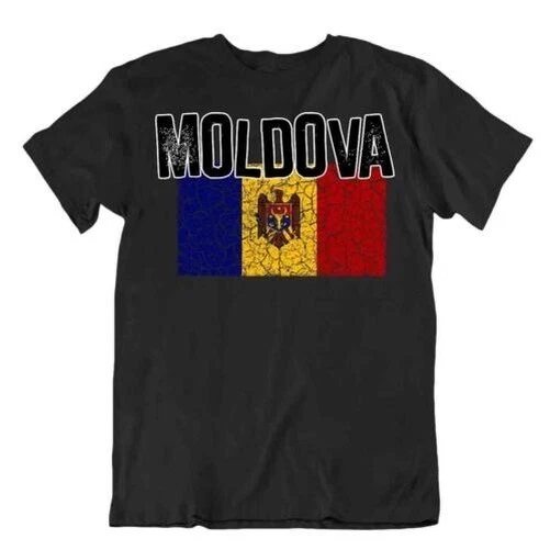 Flagge T-Shirt Moldawien Mode Country Andenken Geschenk Pride Logo - Bild 1 von 1