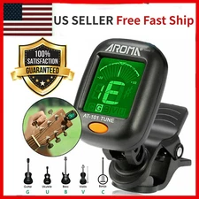 LCD Clip on Chromatic Electric Acoustic Guitar Bass Ukulele Banjo Violin Tuner  