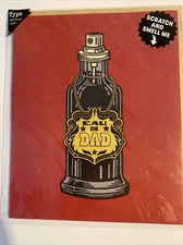 Premium  fathers Day Card - Scratch And Sniff - Eau De Dad- Typo RRP $6.99