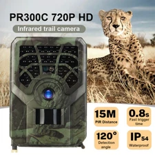 720P HD Hunting Game Trail Camera Wildlife Waterproof Cam Infrared Night Vision