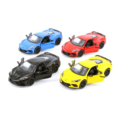 1:36 Scale Kinsmart 2021 Chevy Corvette Diecast Model Toy Car 5'' Choose Color