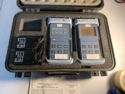 EXFO FOT-90A, FLS-210B Fiberoptic Power Meter Optical Power Test Set S-4358/G
