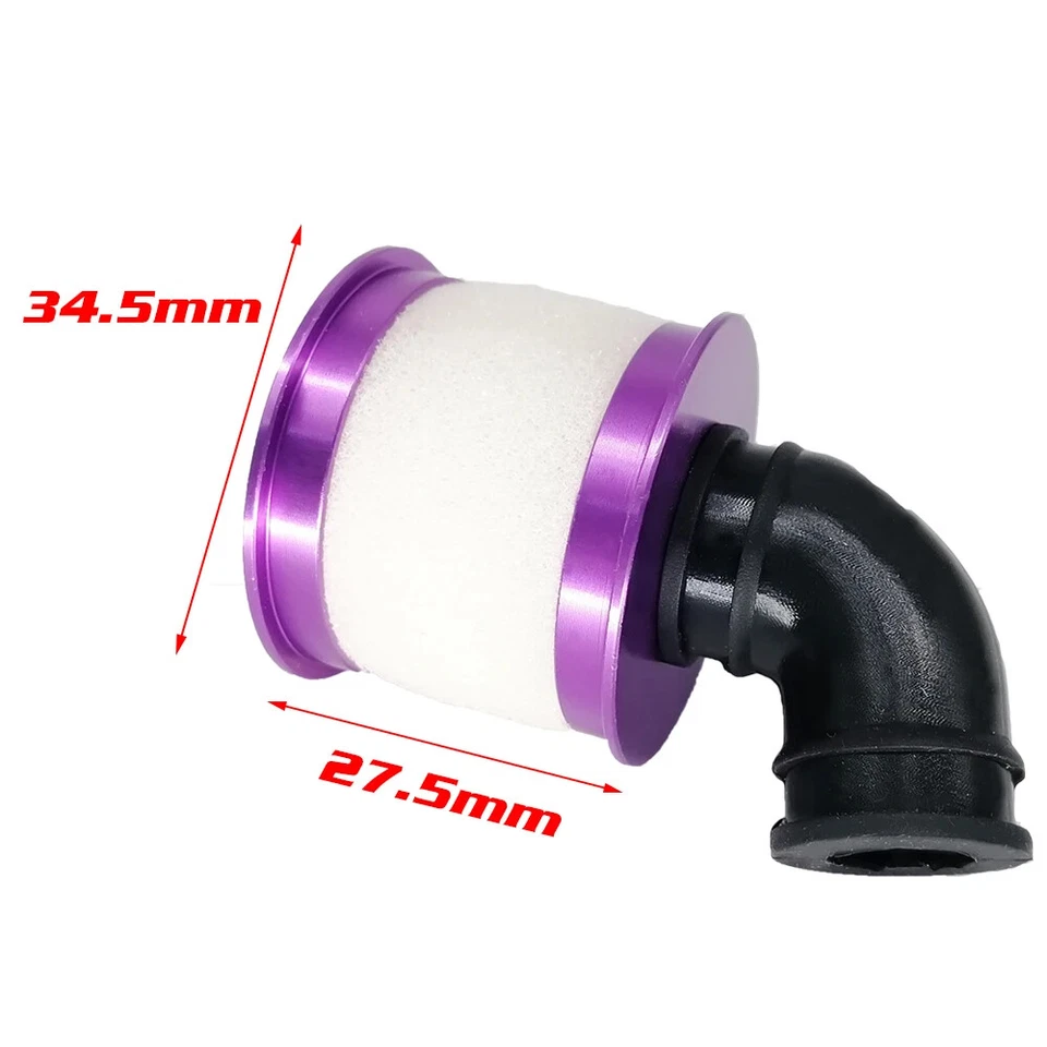 Filtro Aire Aluminio Repuestos Coche Nitro 1/10 RC Modelo HSP 04104 (02028) 94122 Foto 2 de 4