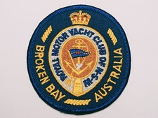 Royal Motor Yacht Club of NSW Broken Bay Australia Woven Patch Badge