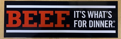 #ad #ad Beef It’s What’s For Dinner Bumper Sticker $4.75