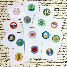 Stickers Fruit Colorful Veggies Food Planner Journal Craft School Teacher Heart