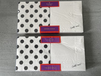 Kate Spade 40 x Cocktail Servietten Küche Bar Zubehör Getränke Punkte Serviette