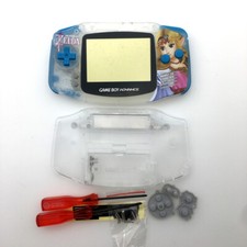 ZELDA THE LEGEND OF Clear White Gameboy Advance GBA Housing Shell Case cover Kit