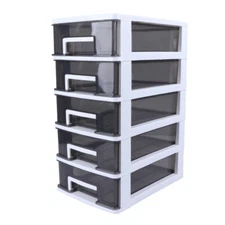 Storage Cabinet 5-layers Drawer Type Storage Rack Organizer Box Bedroom
