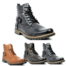 US Men's Military Motorcycle Boots Combat Riding Modern Ankle Boots