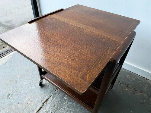 Vintage 1930’s Art Deco extending drinks / tea trolley or side table - Picture 9 of 9
