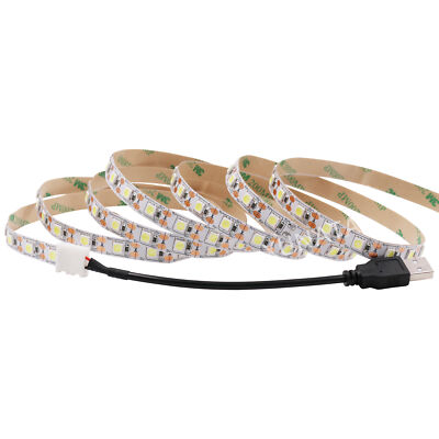 USB 5V LED Strip Light TV backlight 5050 Mood Light Warm/Cool White ...
