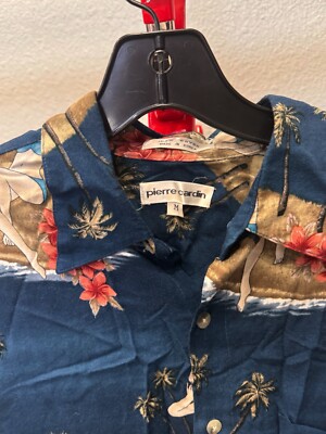 VTg Pierre Cardin Bikini Floral Hawaian SHirt Meidum M | eBay