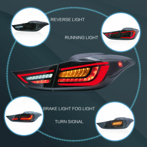 Luces traseras LED VLAND para Hyundai Elantra 2011-2016 2015 señal de giro secuencial - Imagen 3 de 9