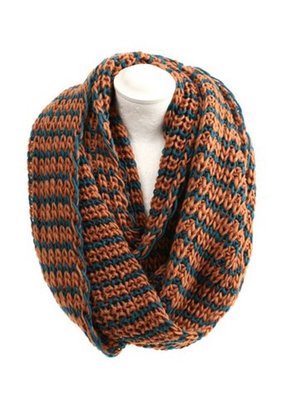 XXL RUNDSCHAL SAMAYA ROST-PETROL LOOP STRICKSCHAL WINTERSCHAL NEU 