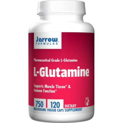JARROW FORMULAS L-Glutamine 750mg 120 Veg Caps -Immune Function -Muscle Tissue