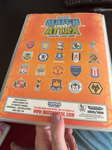 09/10 Topps Match Attax Premier League Trading Card Binder with 396 Cards - Picture 2 of 24