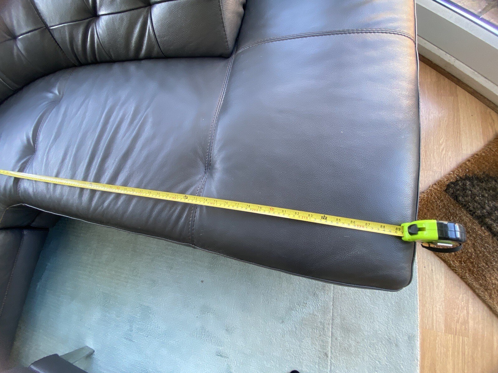 Sofology Vittorio Brown Leather Modern Corner Sofa Used eBay