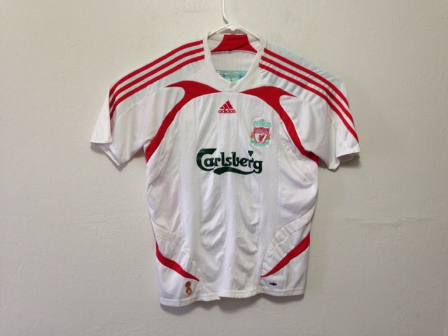 VINTAGE ADIDAS Carlsberg Liverpool FC SOCCER FOOTBALL White Red Sz XL Men  H898 | eBay