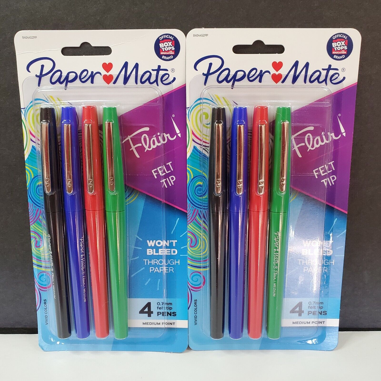 Paper Mate Flair Felt Pens Medium Point Assorted Ink 2 PACKS
