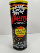 Vintage Penn Two-Tone Tennis Balls Yellow/Orange XY02T NEW/SEALED