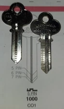 Corbin, 1000, CO1, Vintage Key Blank.