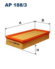 FILTRON (AP 188/3) Luftfilter für SAAB