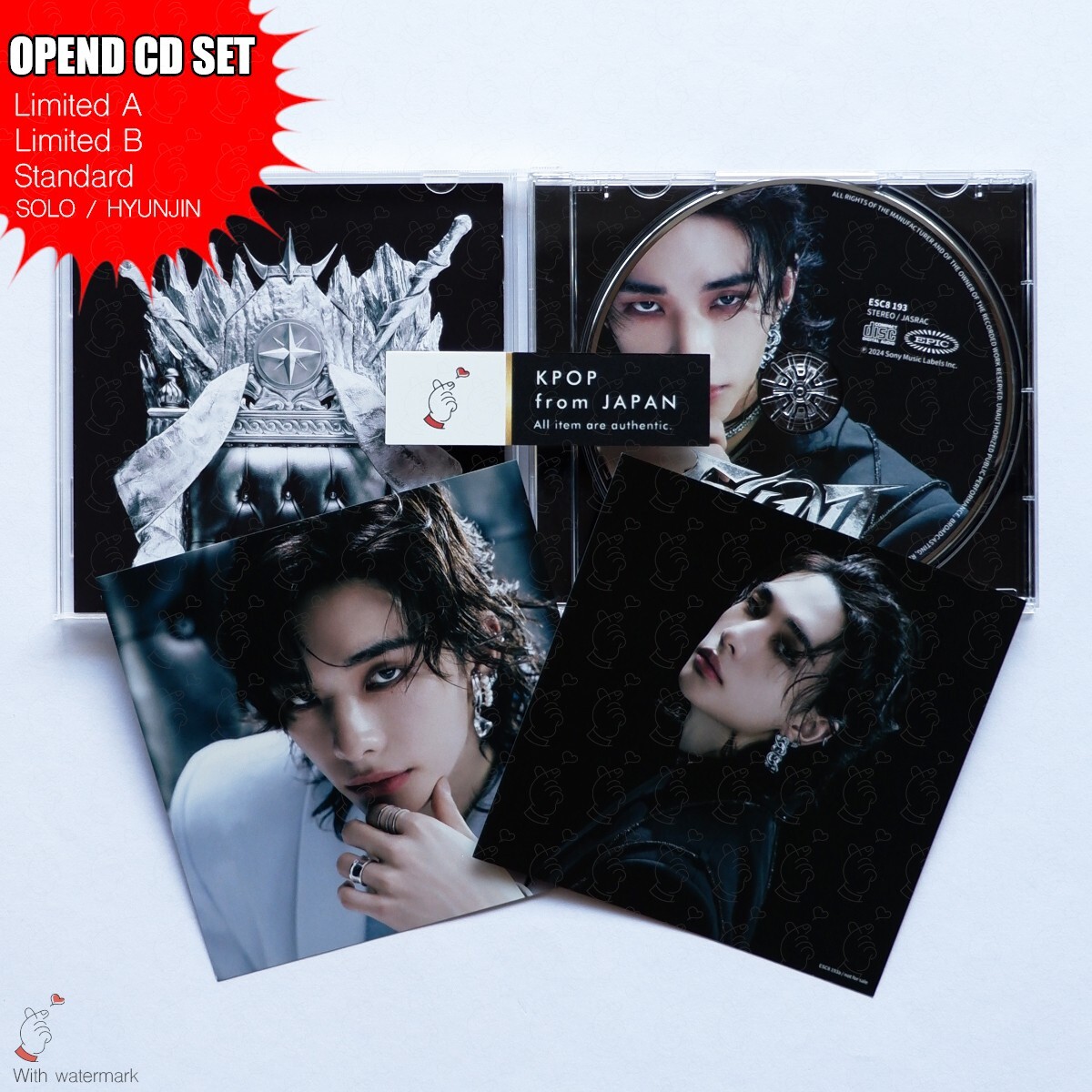 OPENED HYUNJIN STRAY KIDS GIANT LIMITED A , B , STANDARD OPENED HYUNJIN STRAY KIDS GIANT LIMITED A , B , STANDARD