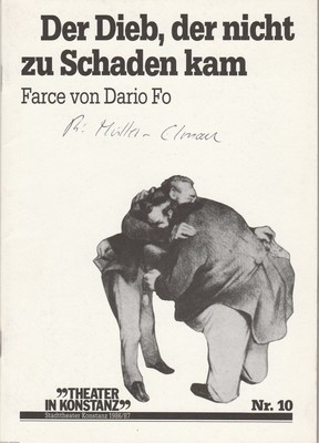 Programmheft Fo Der Dieb, der nicht zu Schaden kam Stadttheater Konstanz 1987