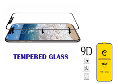 9D Curved Full Cover Hartglas für Neu iPhone XS Max XR XS X 8 7 6 6S Plus