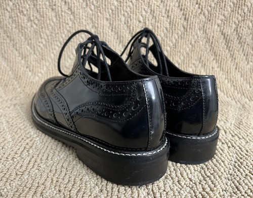 MARC JACOBS THE GHILLIE SHOES BLACK SIZE 40 - Picture 4 of 9