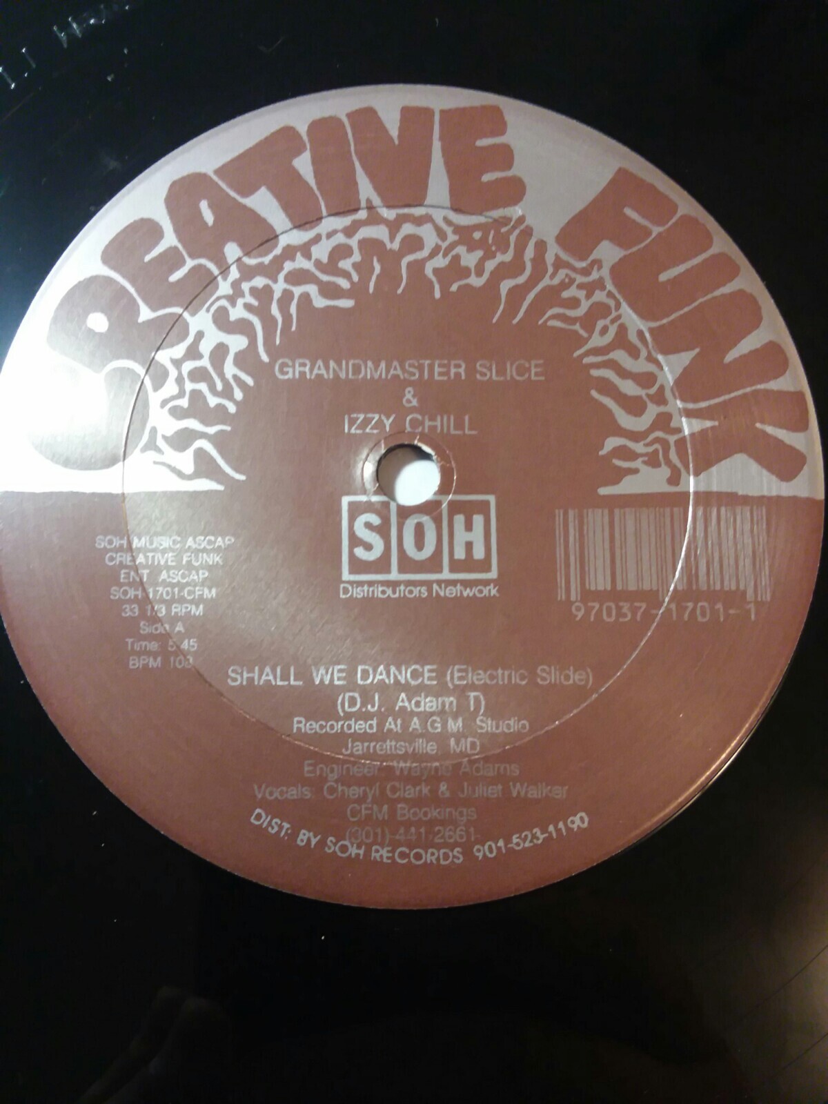 Grandmaster Slice & Izzy Chill The Electric Slide 12" Vinyl Single EX
