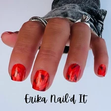 Color Street Nail Polish Strips - POISON SPARK (FSN006) Accent Pack NEON ORANGE