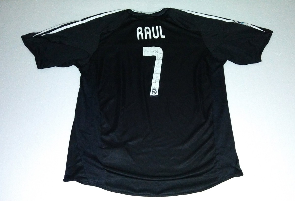 2002 REAL MADRID AWAY ADIDAS LARGE L RAUL 7 JERSEY SPAIN