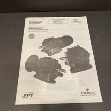 Emerson Industrial Automation CBN Series 3000 Gear motors Install Maint Manual