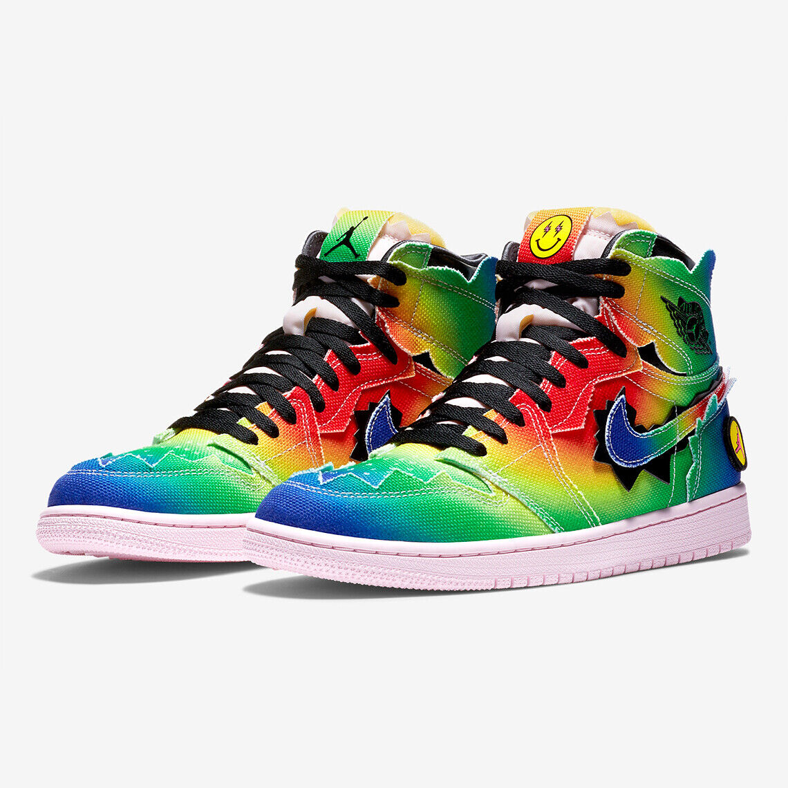 Air Jordan 1 Retro OG High J Balvin Dye Multi Color 7-8 DC3481 900 | eBay