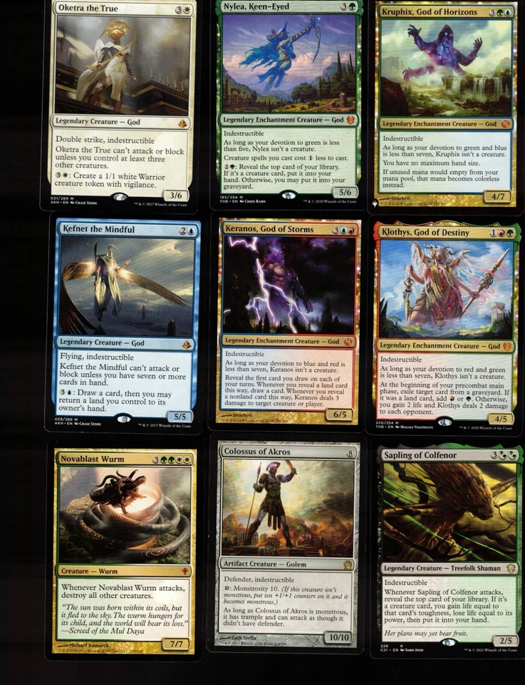 Indestructible GODS!-100 Card Magic the Gathering Commander Deck-Rare-Mythic-MTG - Image 2 of 4