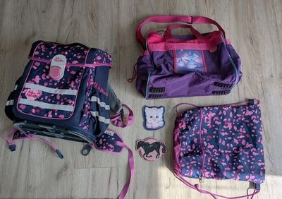 McNeill ERGO Dream Schulranzen-Set Blau/Pink Muster für Mädchen