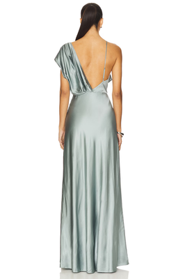house of harlow green satin dress House Of Harlow 1960 Satin Green Dresses