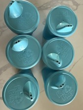 6 Re-Play Blue Color Sippy Cups for Toddlers 12 Silicone Valves  